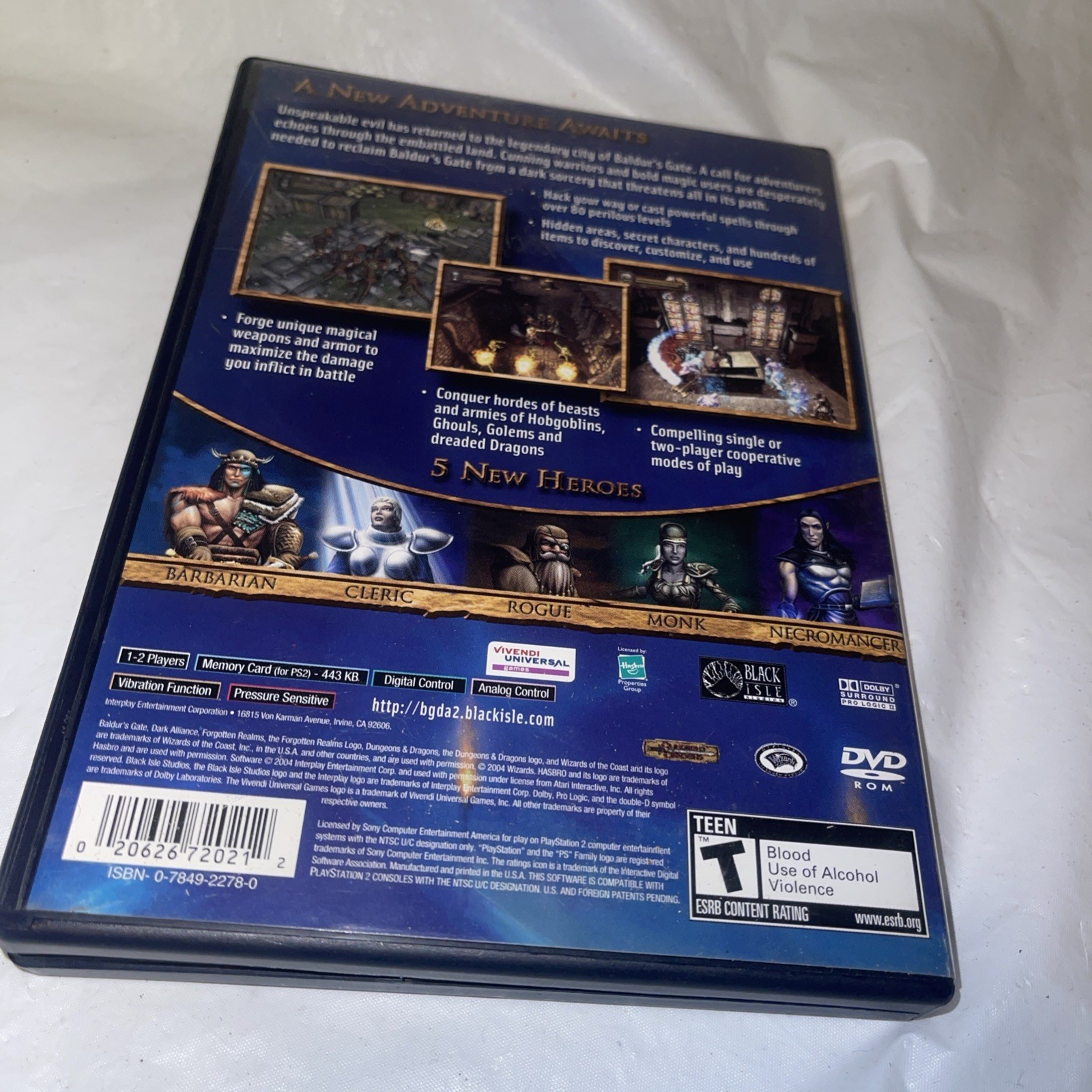 Baldur’s Gate: Dark Alliance II (Sony PlayStation 2 PS2, 2004)