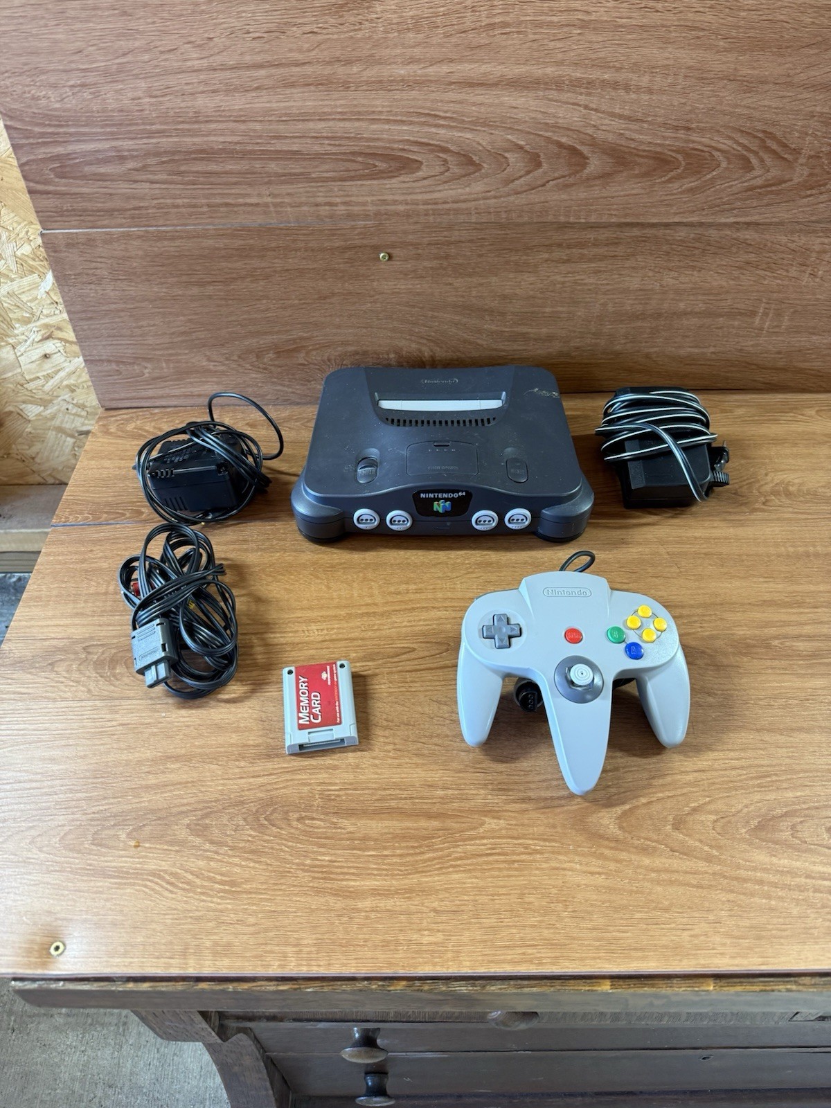 NINTENDO 64 CONSOLE BUNDLE +CABLES+ 1 CONTROLLER – N64 NUS-001 TESTED