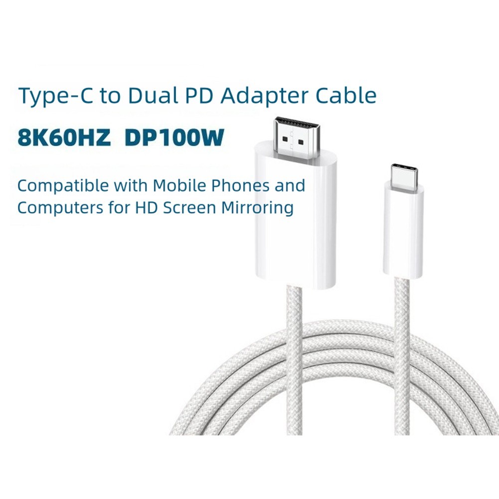 8K 60Hz Type C to Adapter Cable for Switch and Portable Electronic Devices