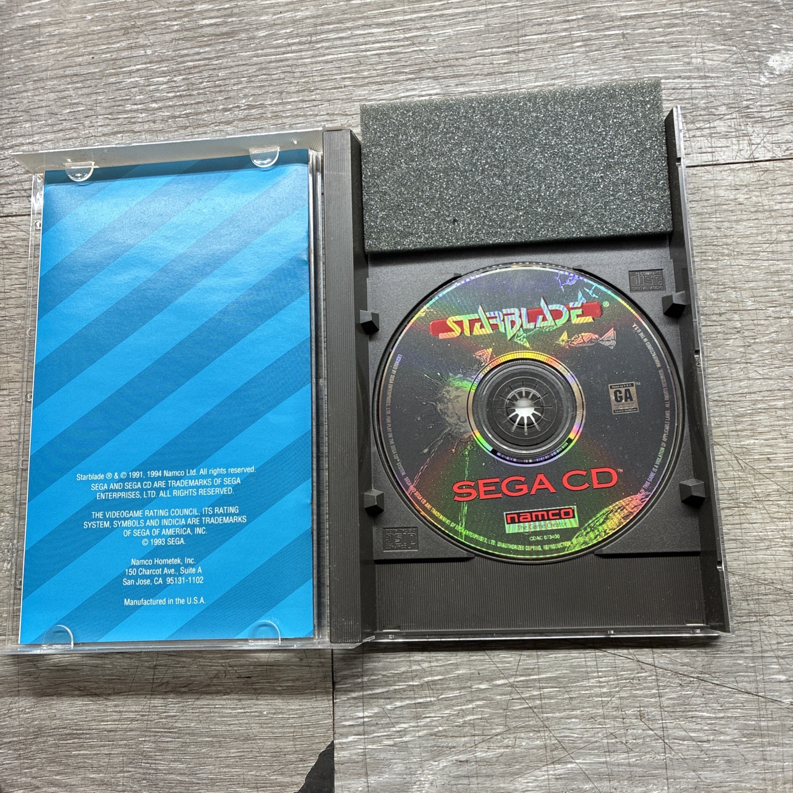 Starblade (Sega CD, 1994) Authentic CIB Complete with Manual