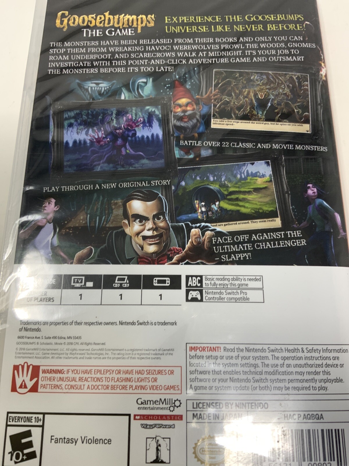 Goosebumps The Game – Nintendo Switch