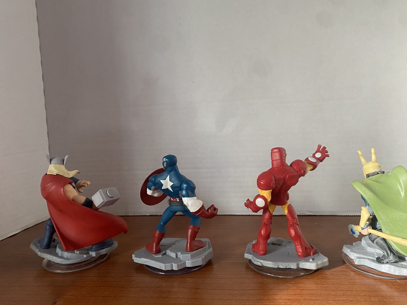 Disney Infinity Marvel Figure Lot Of 6 Iron Man, Captain America, Hulk, Thor..