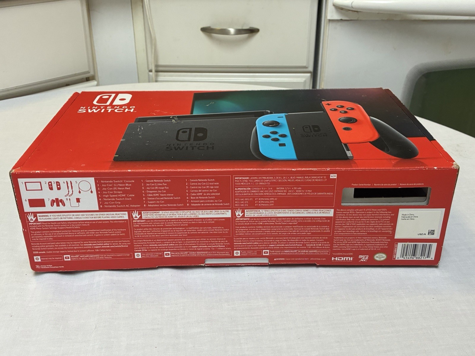 Nintendo Switch Bundle Includes Case, Joycon Controller Holders & Box