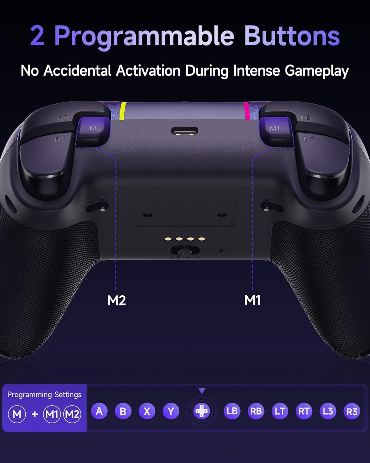 EasySMX X05Pro Wireless Gaming Controller for PC, Switch 1/2, Android – Purple