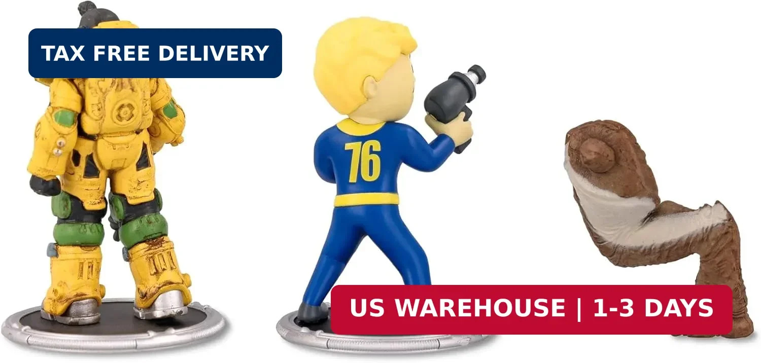 Toynk Fallout Excavator and Vault Boy (Gun) 3-Inch Mini Figure Set 2-Pack for Ad