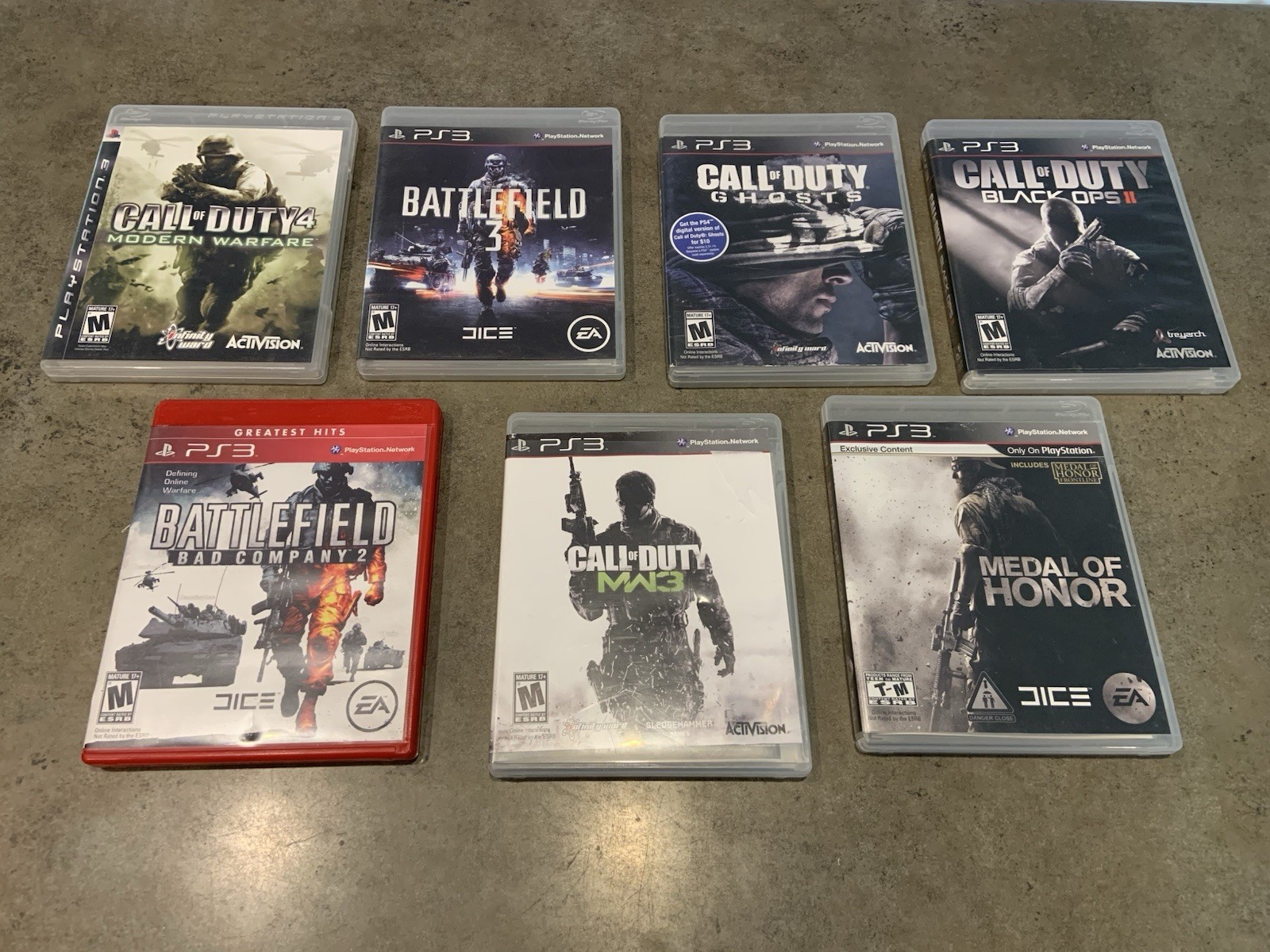 PS3 Play Station 3 Video Games Lot Of 7 See Titles Not Tested Most Have Manuals