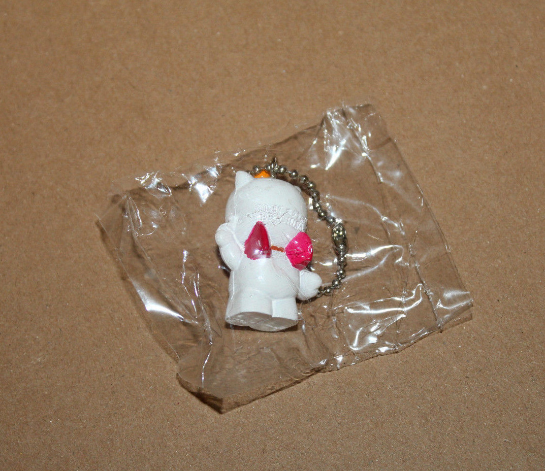 Final Fantasy Rare Mini Figure Ball Chain Keychain Moogle Bandai Banpresto 1998