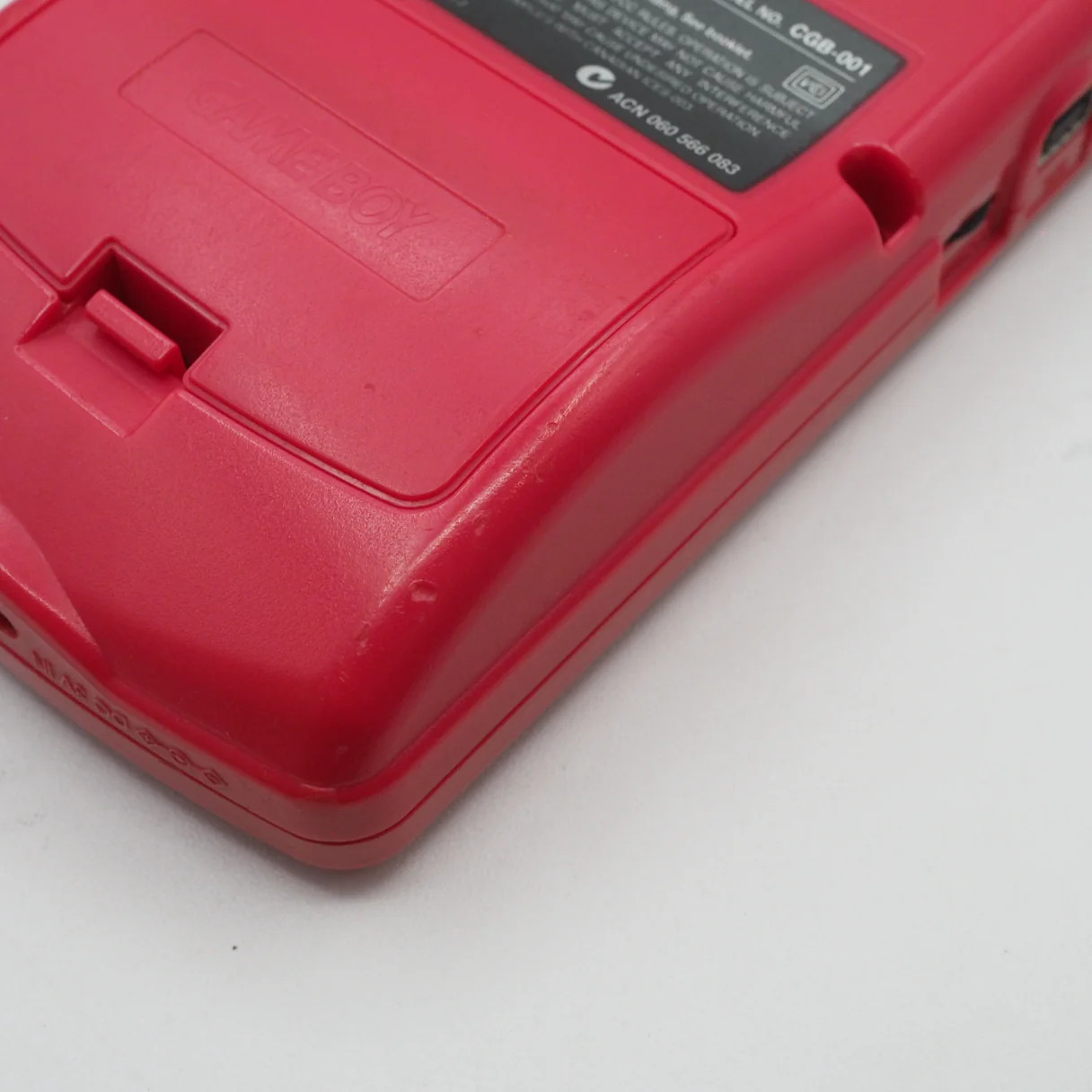 Nintendo GAME BOY COLOR Red CGB-001 Handheld System Boxed Tested Serial Match GB