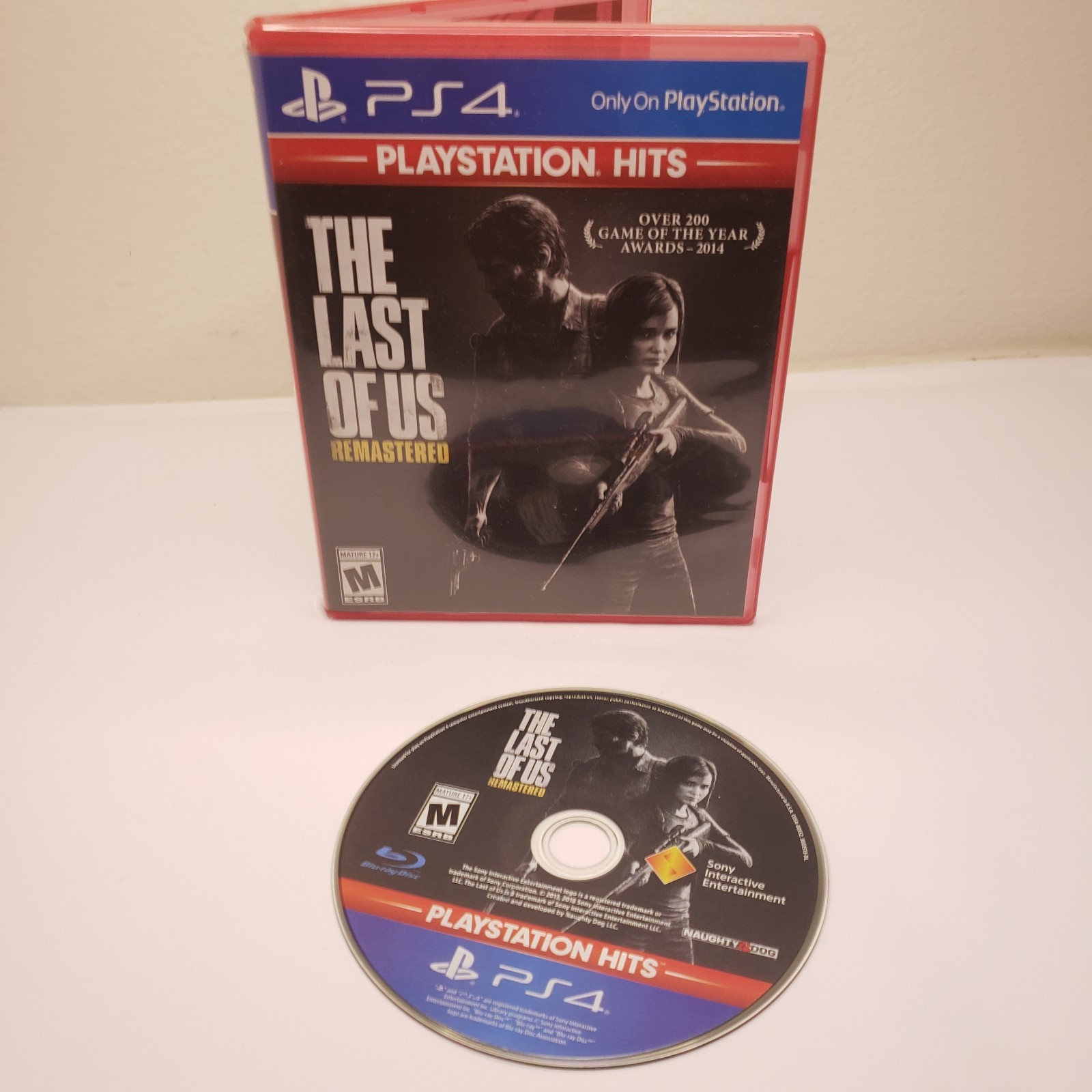 PS4 The Last of Us Remastered PS Hits Sony PlayStation 4 Clean Disc and Case