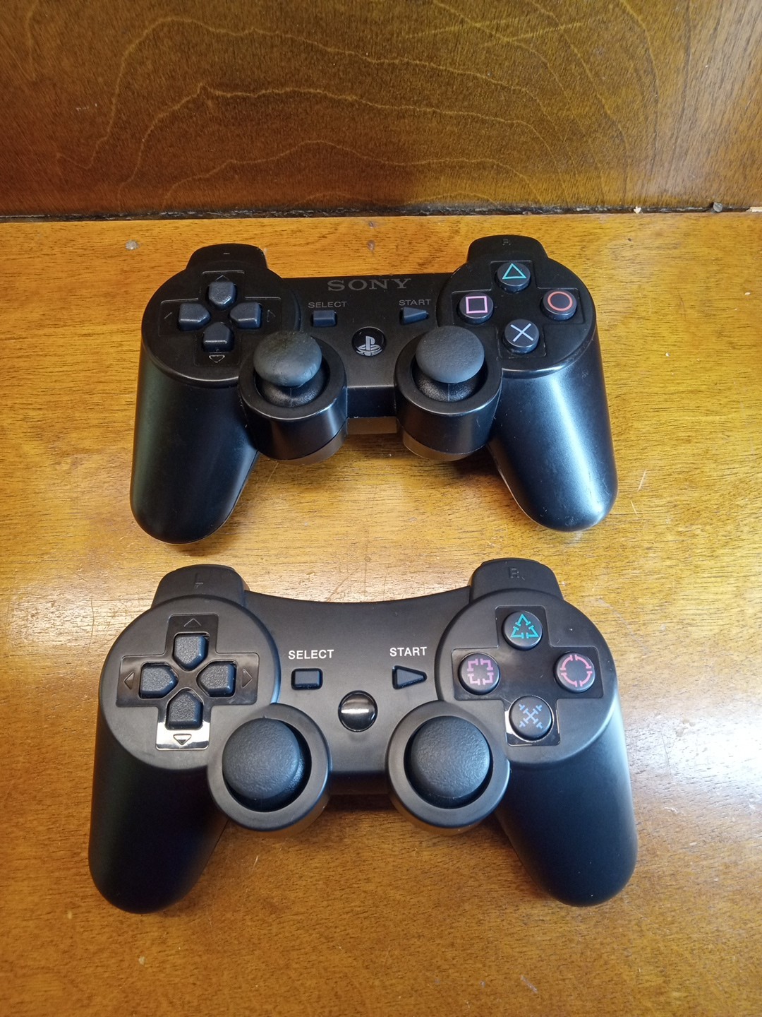 PS3 CONTROLLERS/ ONE IS OEM DUAL SHOCK & ONE IS UNBRANDED/ FREE SHIP