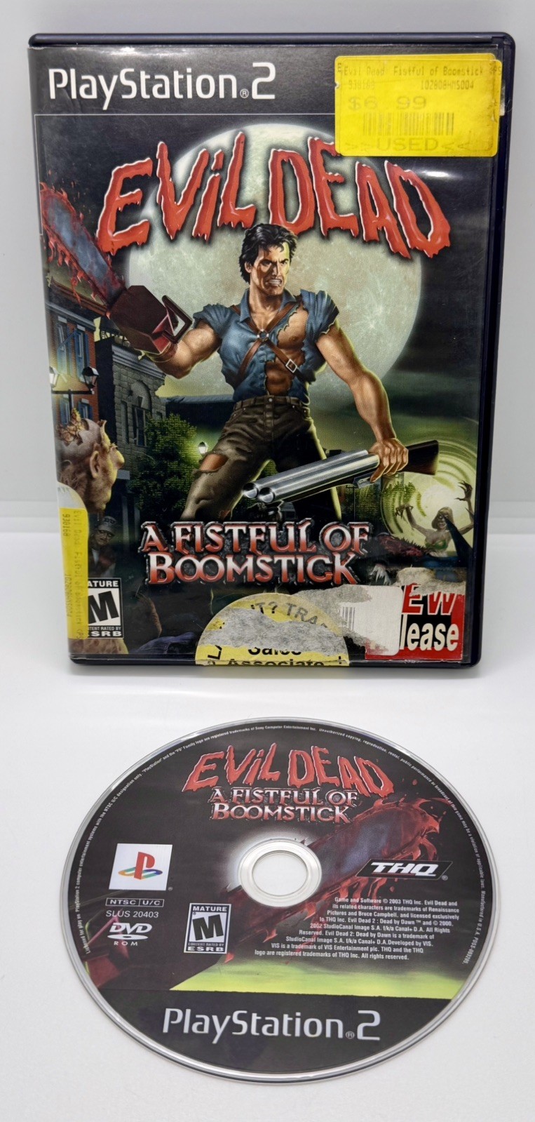 Evil Dead A Fistful of Boomstick PlayStation 2 PS2 No Manual Tested And Working