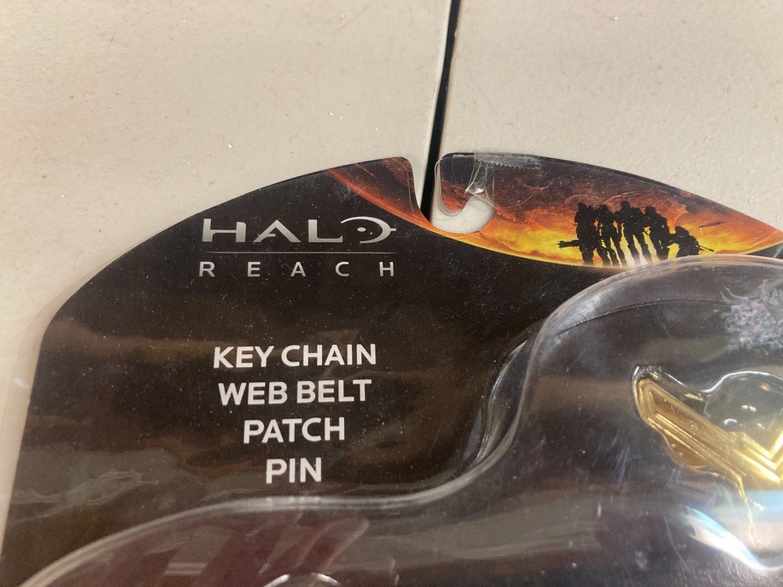 B1 Halo Reach Key Chain Web Belt Patch MOC 2010 Xbox