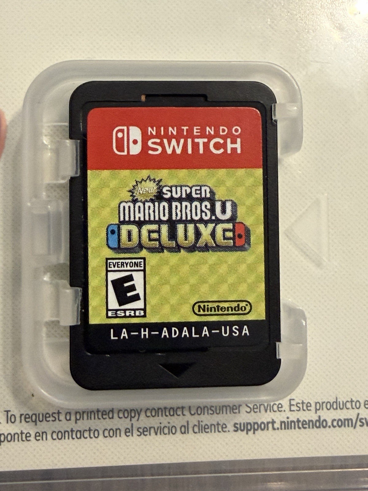 New Super Mario Bros U Deluxe Nintendo Switch Physical Tested CIB