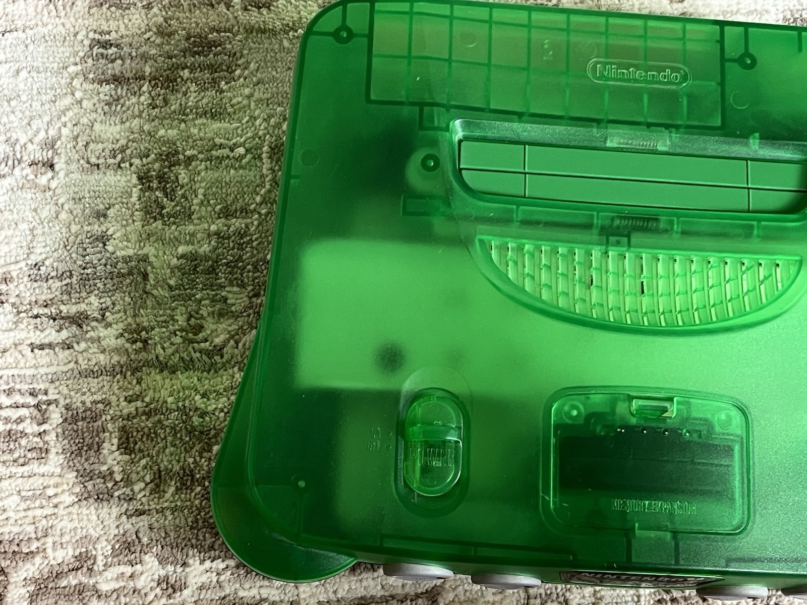Nintendo 64 Funtastic Clear Jungle Green Console Only NUS-001 Tested NICE SHAPE