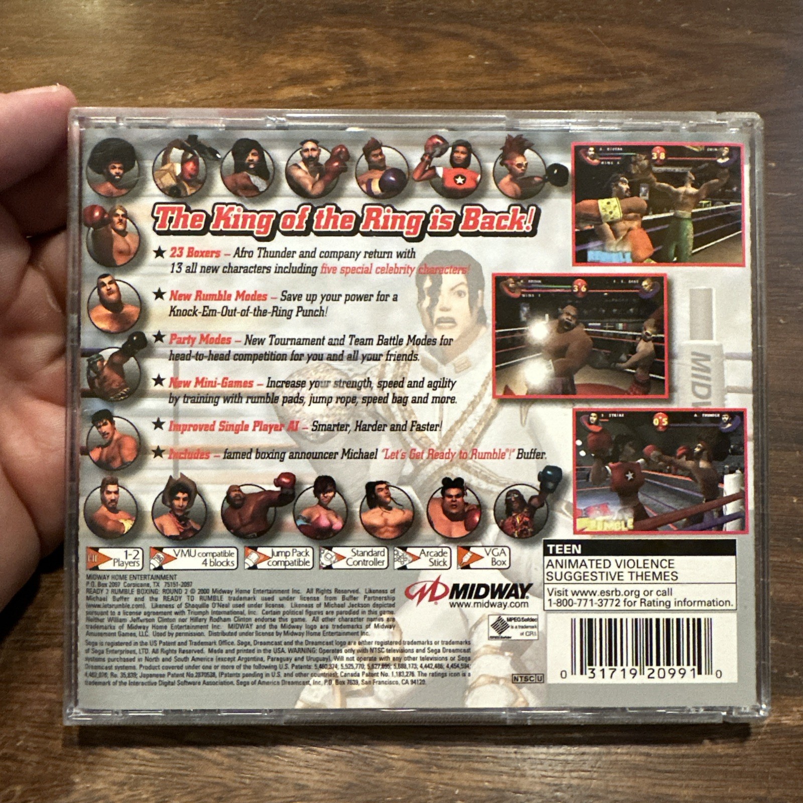 Ready 2 Rumble Boxing Round 2 (Sega Dreamcast) Complete W Reg – Tested Authentic
