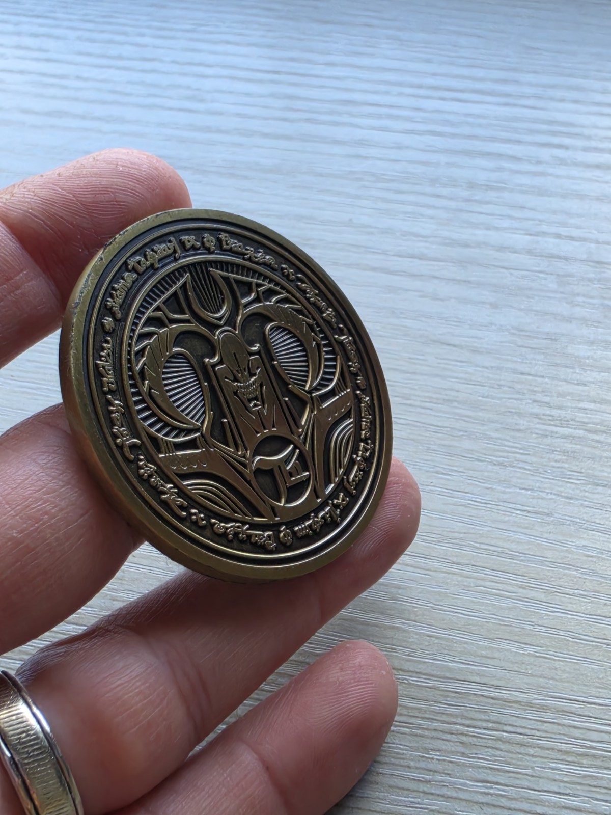 DOOM Eternal Maykr Challenge Coin Medal Rare Bethesda Gear Store #101 Of 500