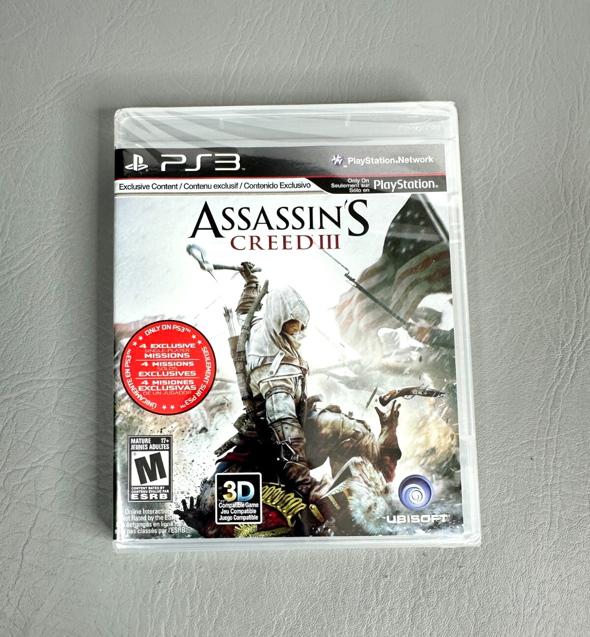 Assassin’s Creed III 3 (Sony PlayStation 3, 2012) PS3 Brand New Not for Resale