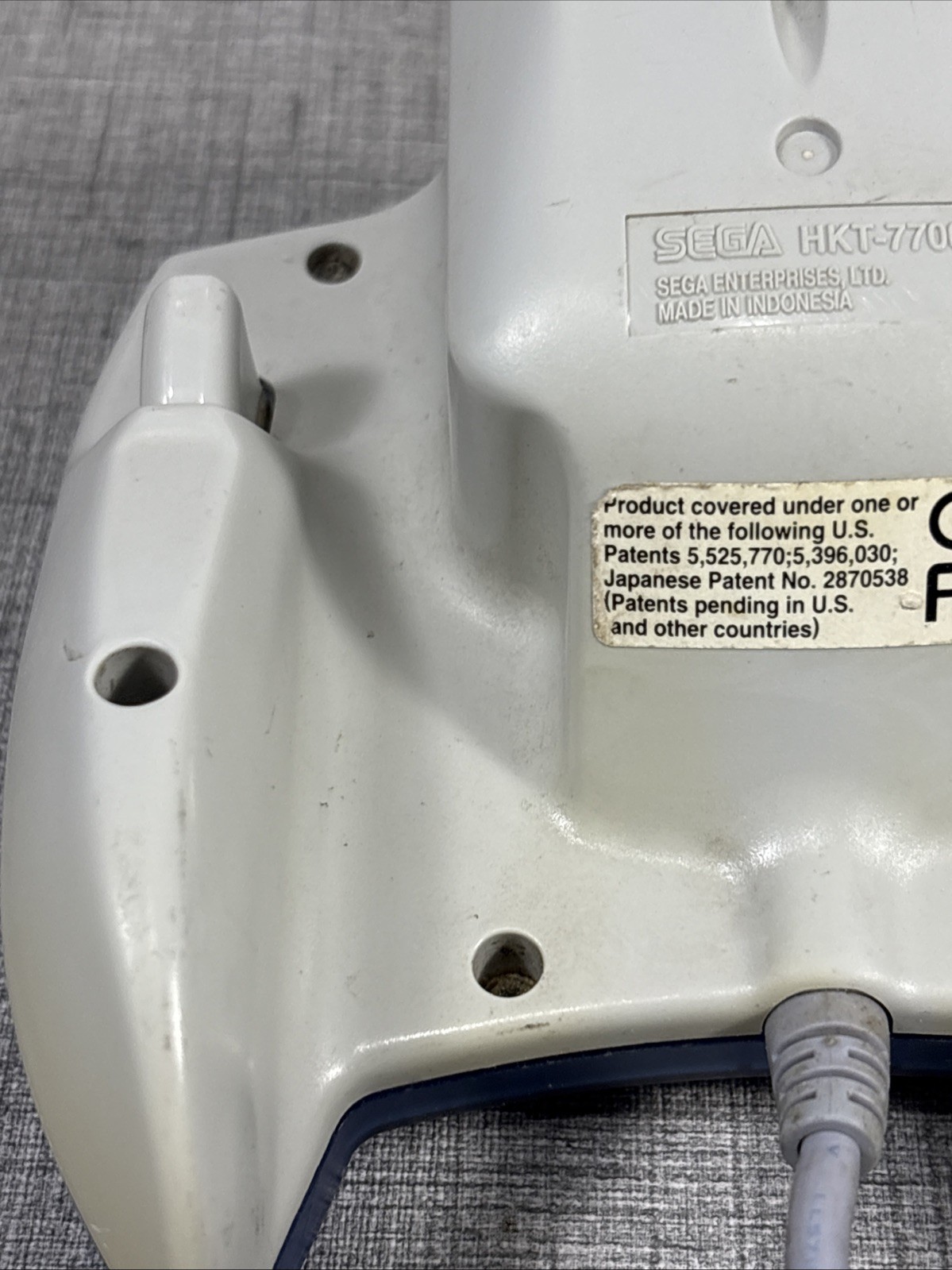 Sega Dreamcast Translucent Blue Controller HKT-7700 Tested & Works Free S&H
