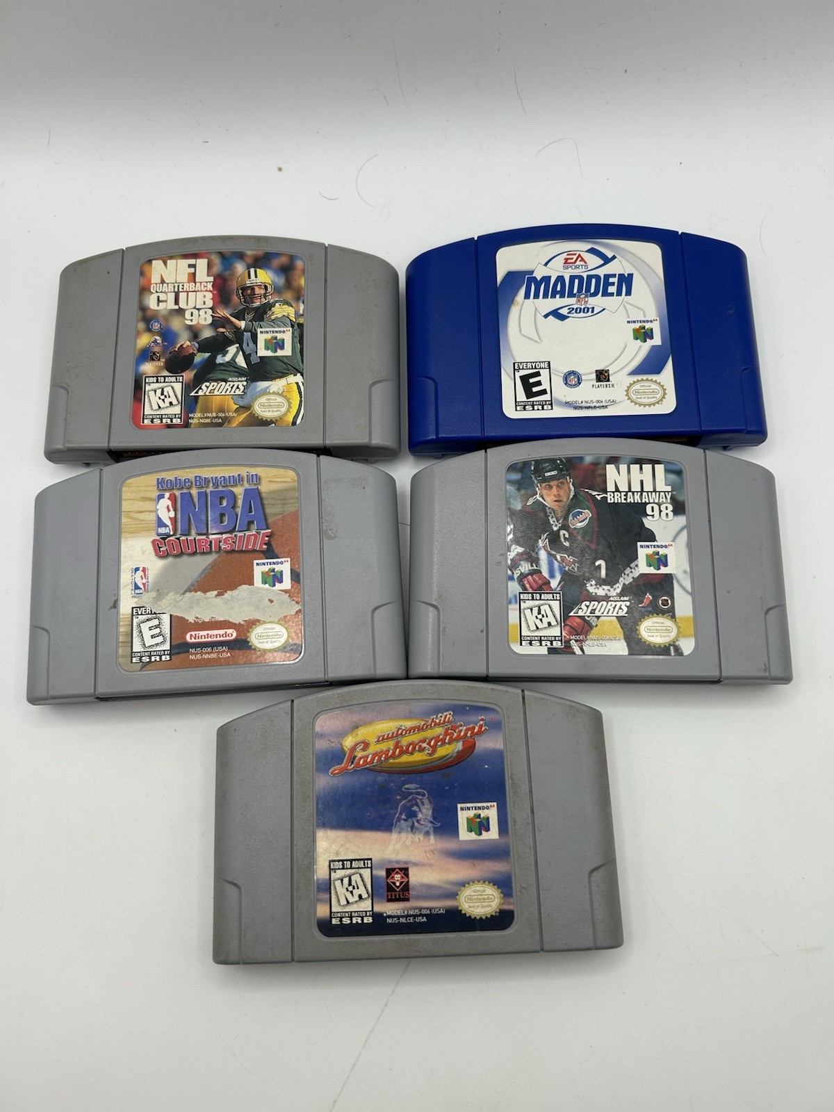 Nintendo 64 N64 Sports Bulk Lot 5 Games Tested