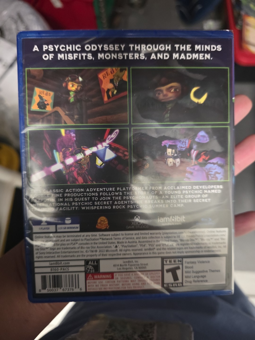 Psychonauts (PS4) iam8bit exclusive Collector’s edition- Brand new sealed- RARE