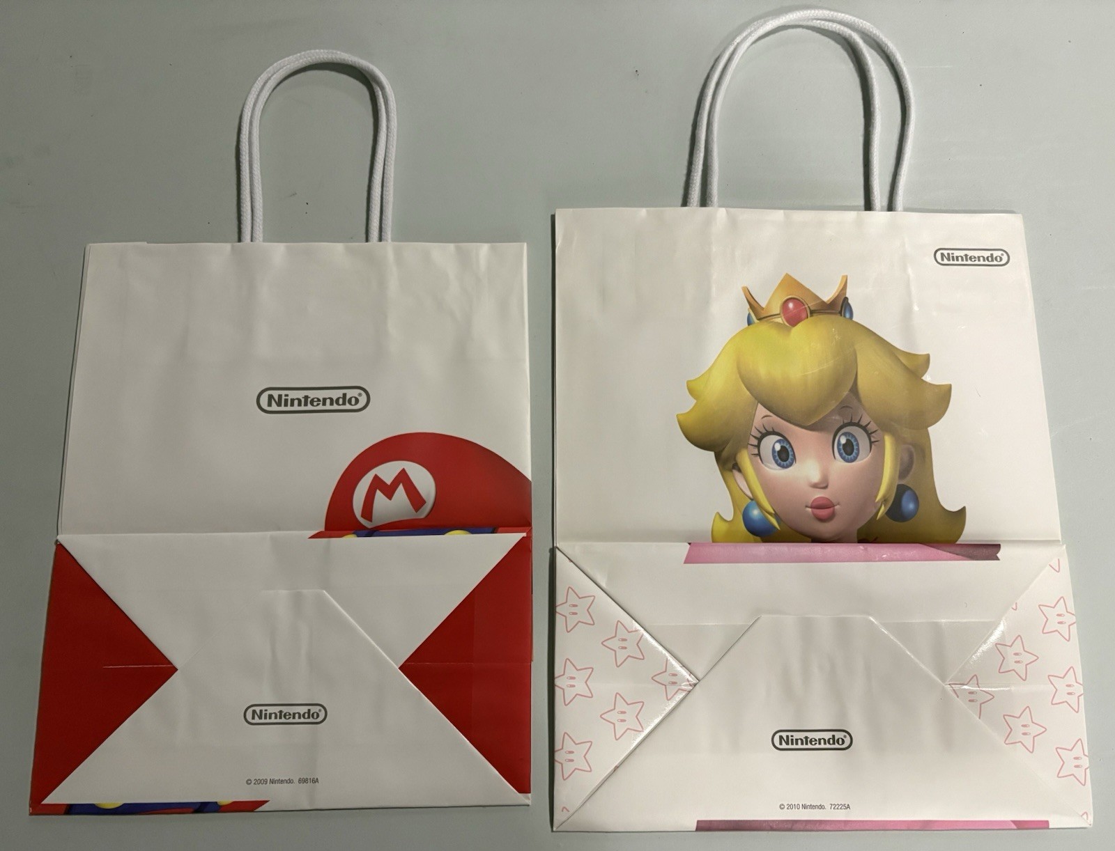 Nintendo Super Mario Bros + DK Yoshi Peach Promotional Gift Bag Lot unused 2009