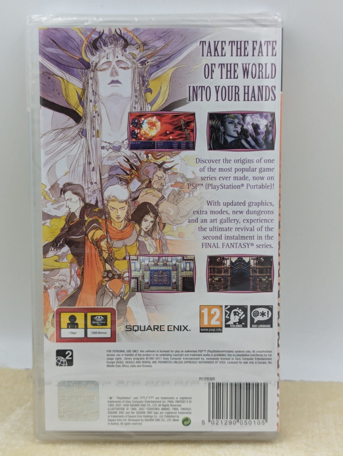 READ Final Fantasy II 2 PAL REGION FREE Sony Playstation Portable PSP SEALED