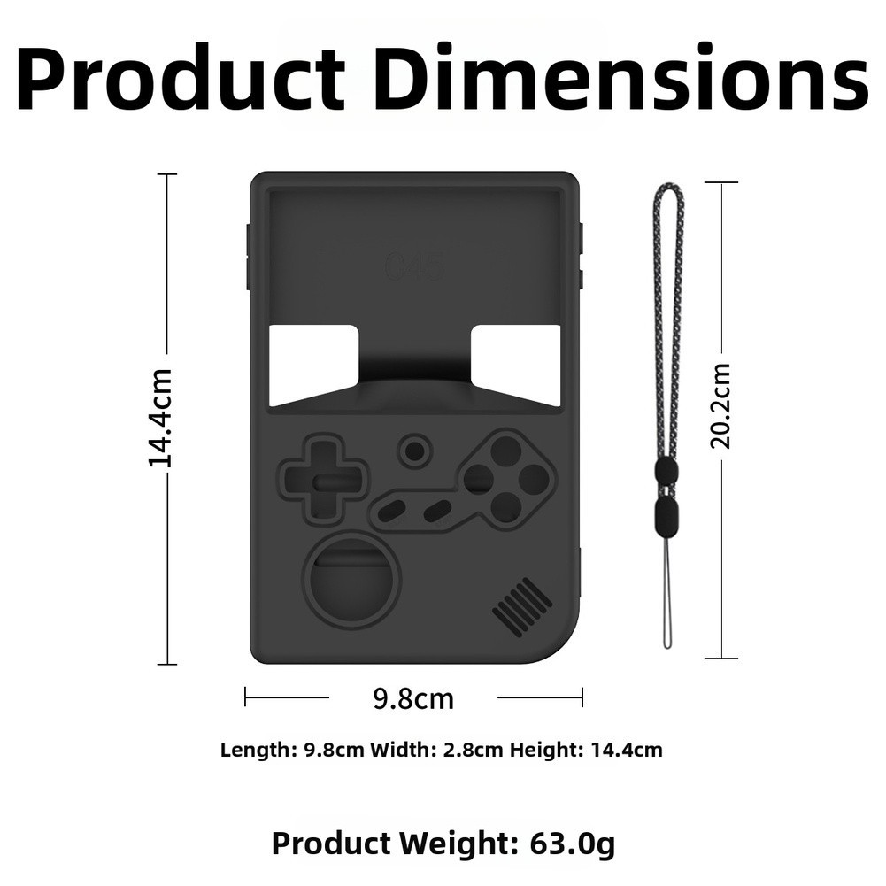 Silicone Case for ANBERNIC RG40XXV Custom Molded Fit No Bulk Full Functionality