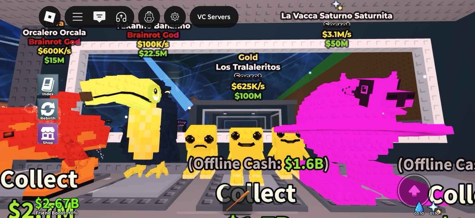 Roblox Steal a Brainrot – LOS TRALALERITOS (GOLD)