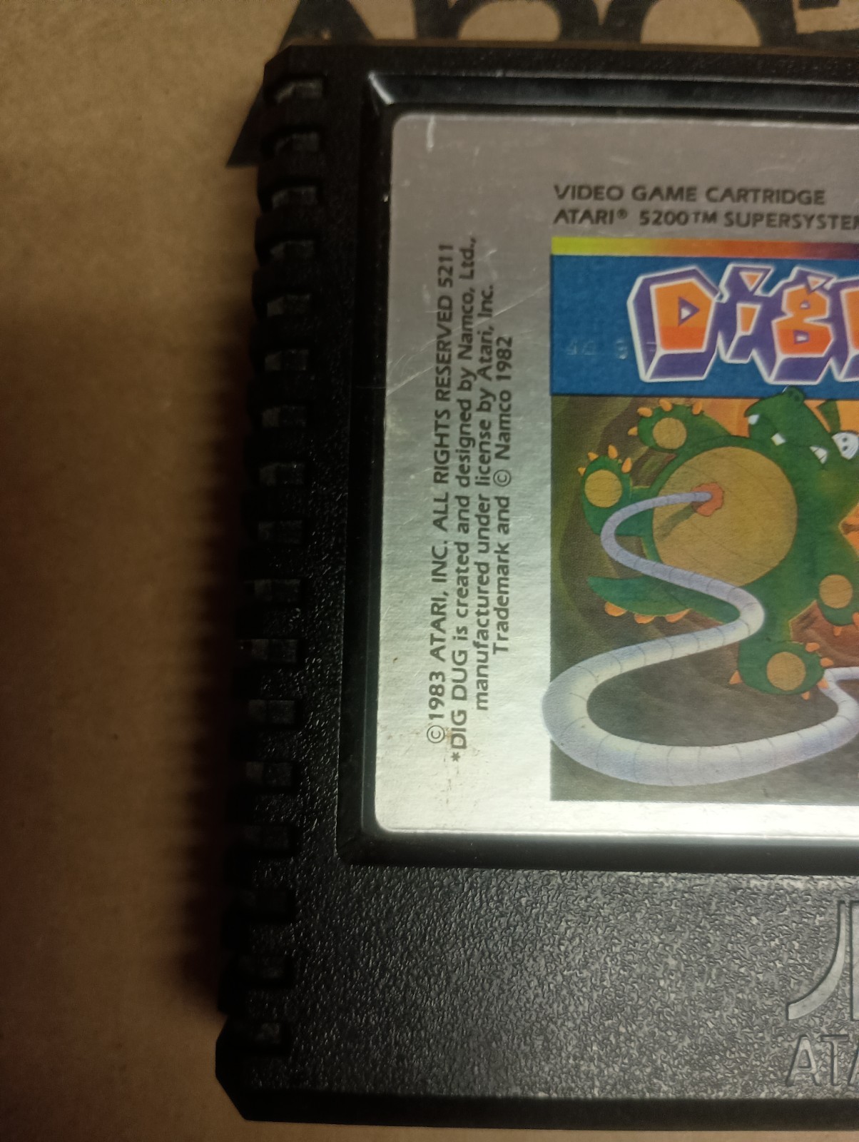 Dig Dug (Atari 5200, 1983) Game Only