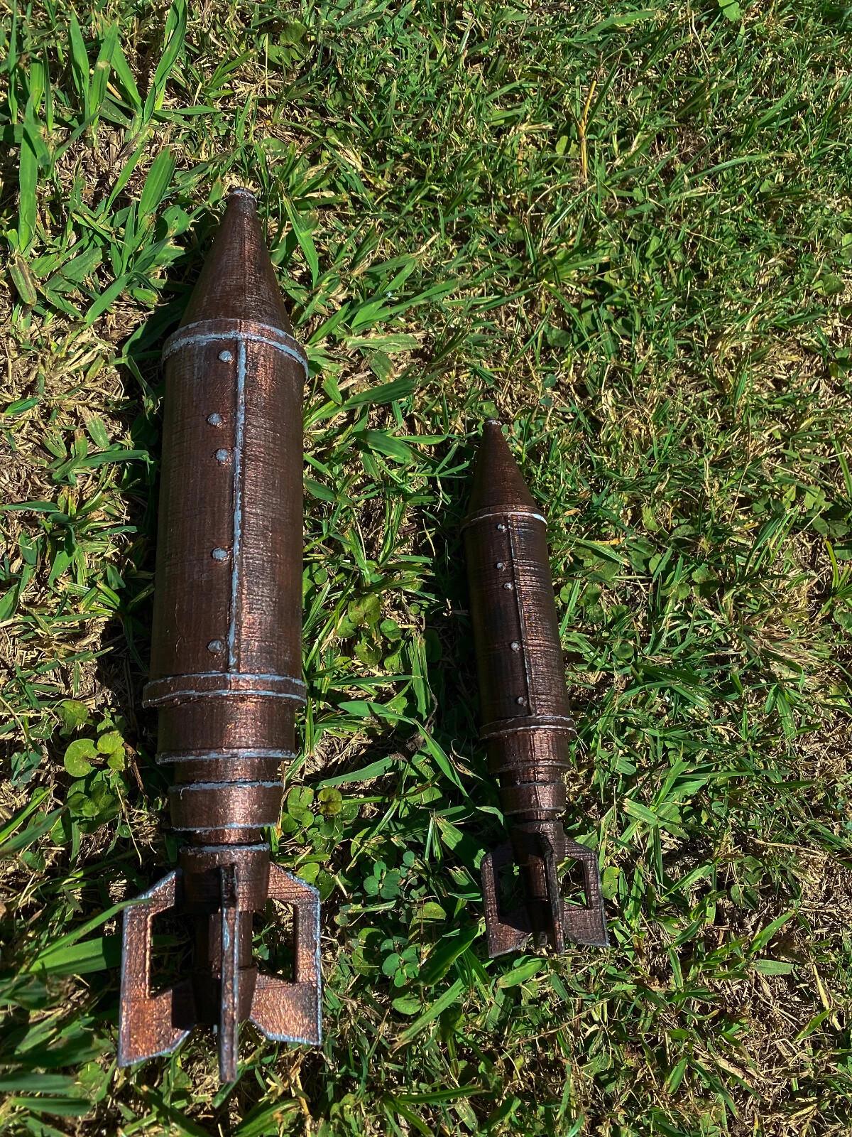 RUST ROCKET Prop Figure Hand Painted Life Size 3D Print Room DECOR Rust game 1:1