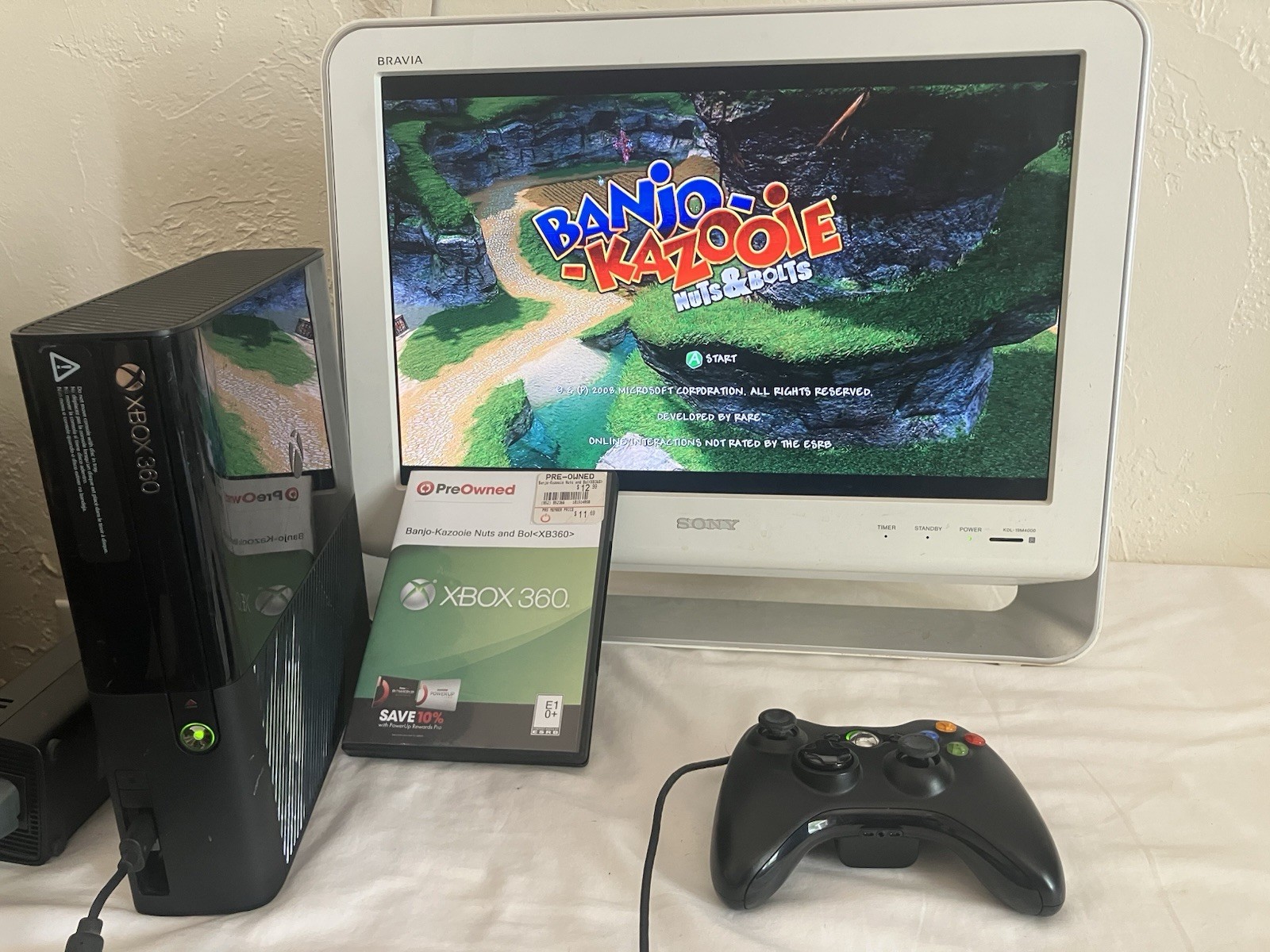 Microsoft Xbox 360 E 250GB Console #1538 W/ 9 Games, Controller, HDMI, Minecraft