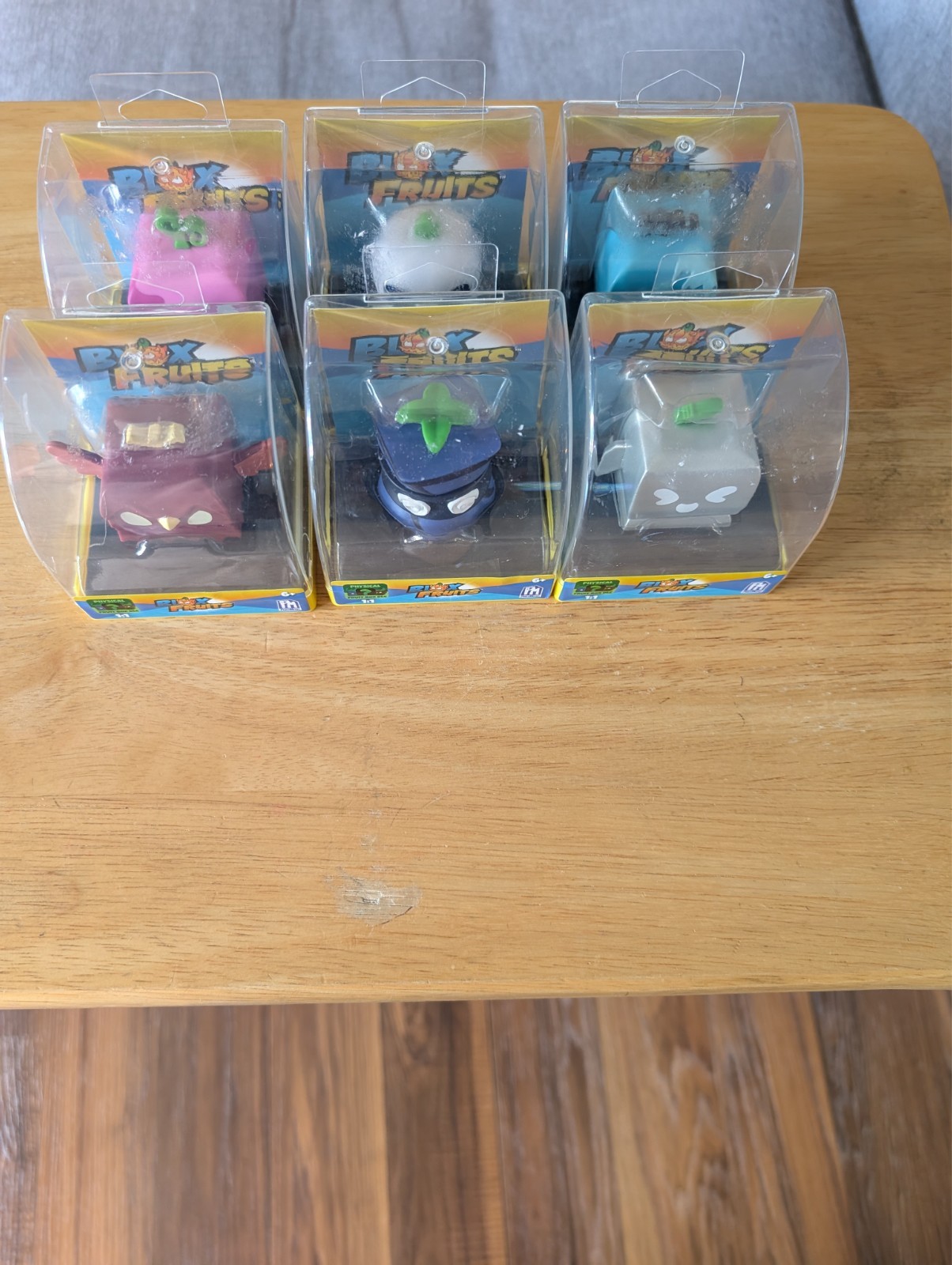 PhatMojo Blox Fruits Collectibles Set of 6 Fruit Box DLC Physical Figures