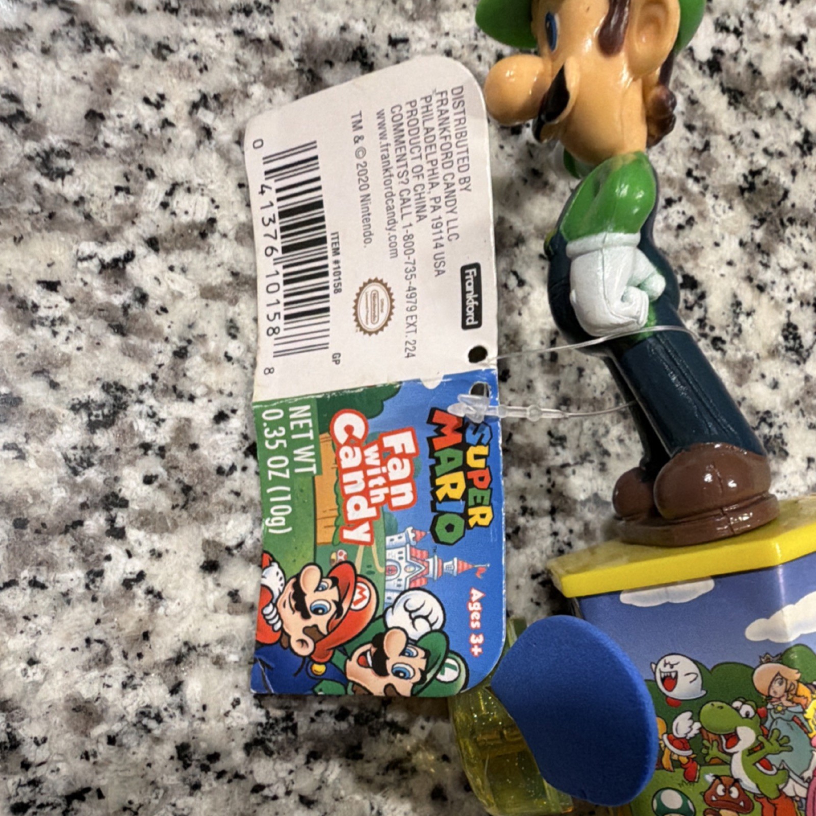 Frankford Super Mario Fan with Candy Luigi Mario Yoshi Battery Powered 2020