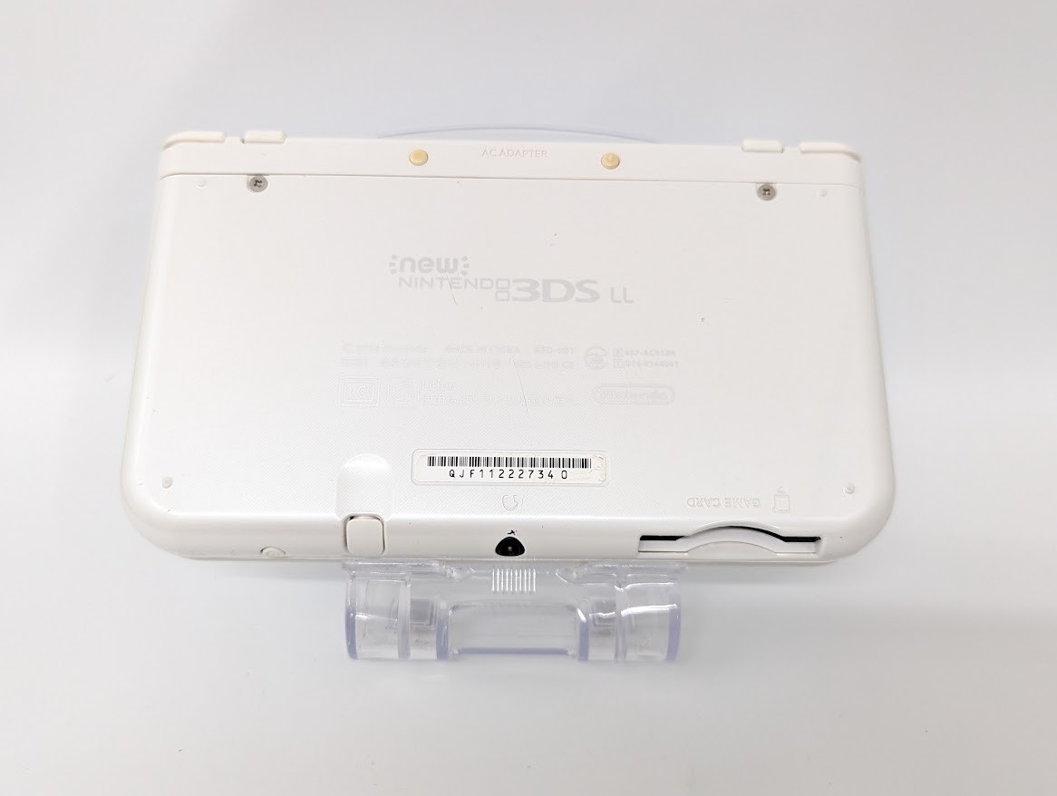 B79 Nintendo new 3DS LL XL console Pearl White w/adapter fx