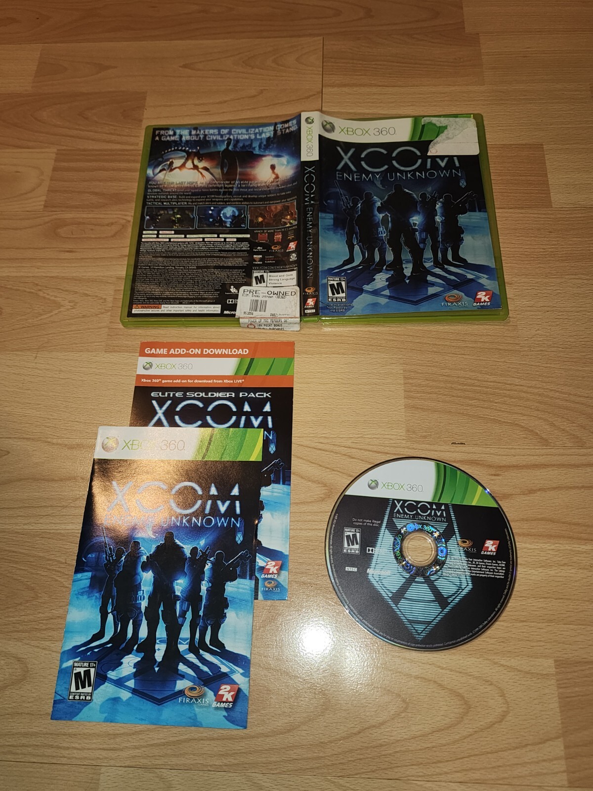 XCOM: Enemy Unknown – Xbox 360 Game – Complete Tested Working – Free Ship