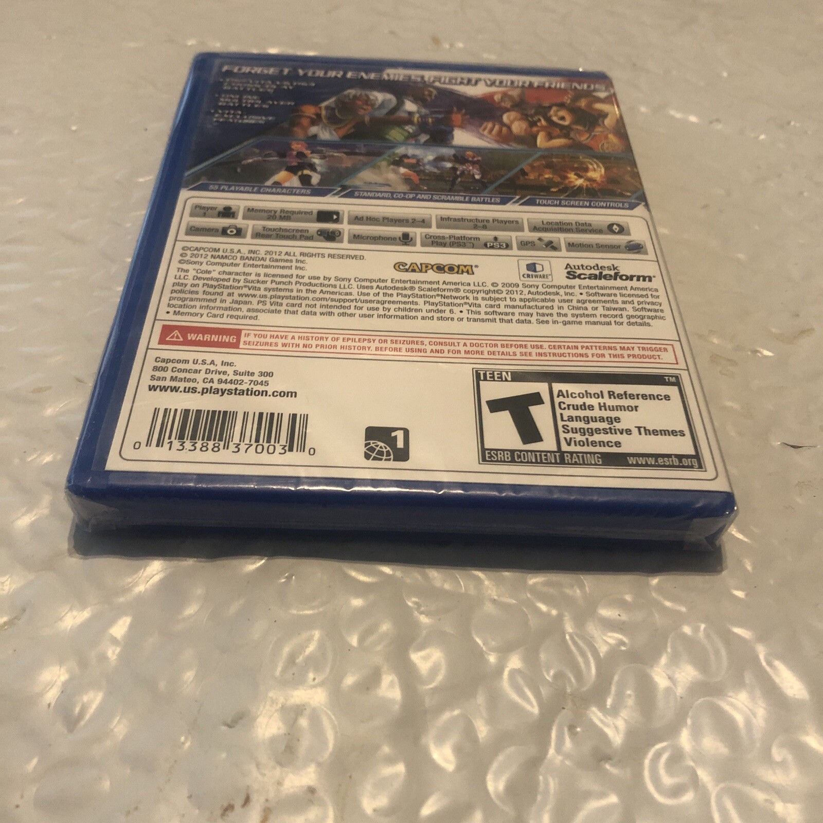 Street Fighter X Tekken (Sony PlayStation Vita, Brand new Factory Sealed Rip
