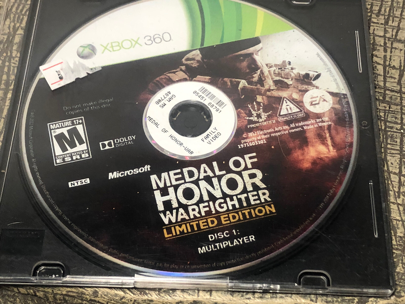Medal of Honor: Warfighter -Limited Edition Xbox 360,￼ Disk 1 ￼Multiplayer