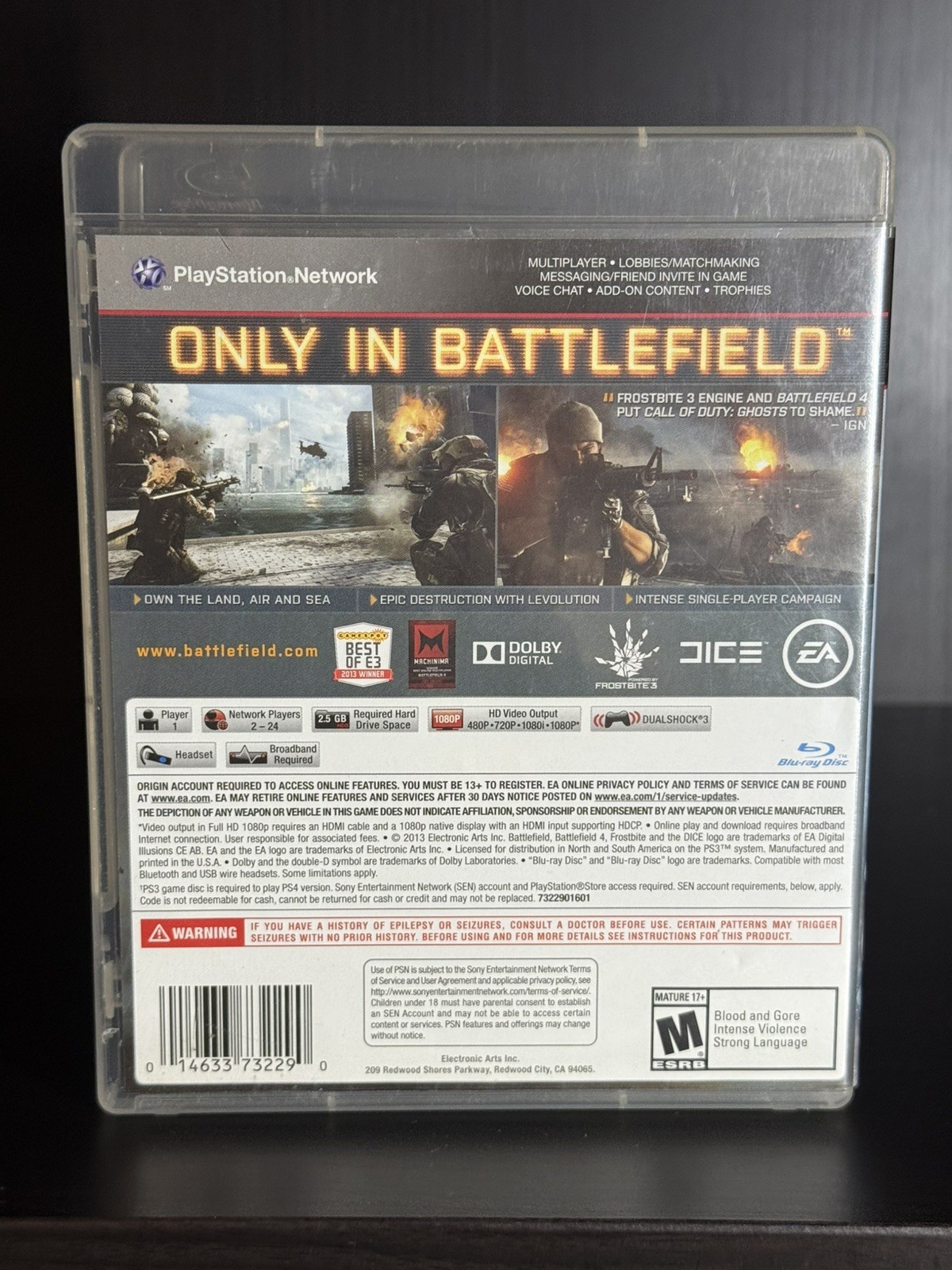 Battlefield 4 – Sony PlayStation 3 Complete & Tested