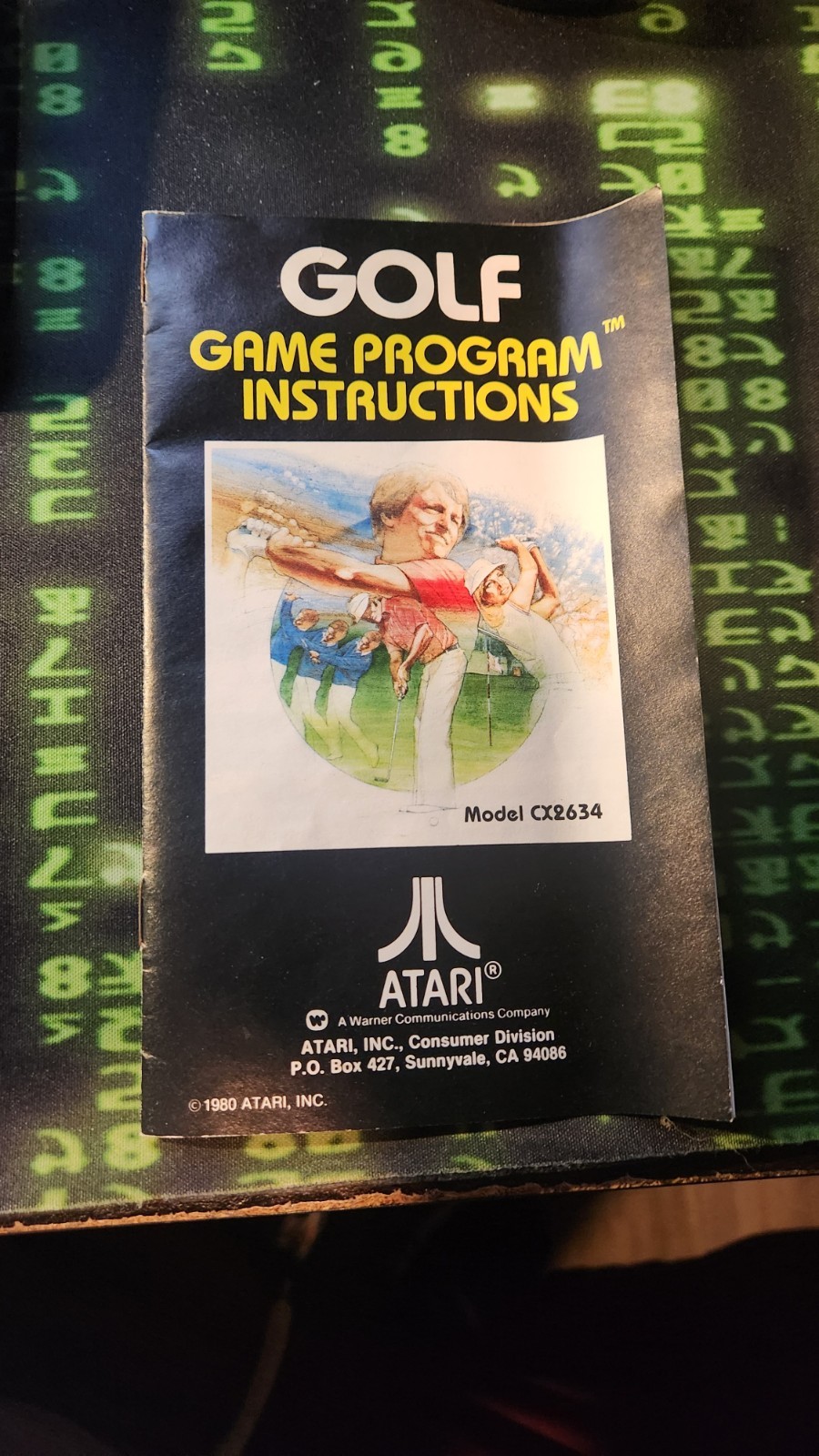 Atari 8 Game Binder Storage Case Brown Vintage 7 Games Included TESTED/WORKING