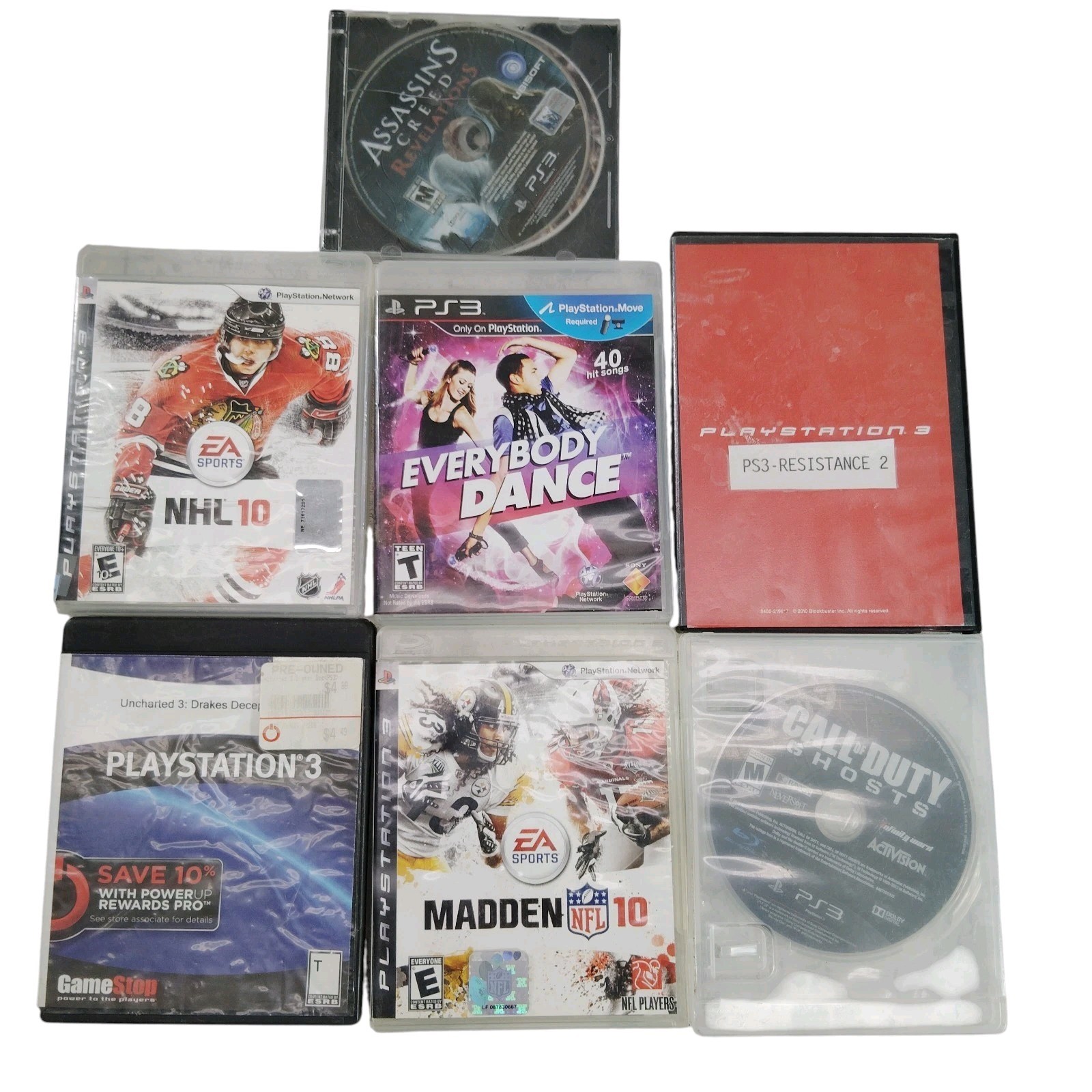 Lot of 17 Playstation 1-2-3 Video Games Neverland Madden NCAA Football & Cases