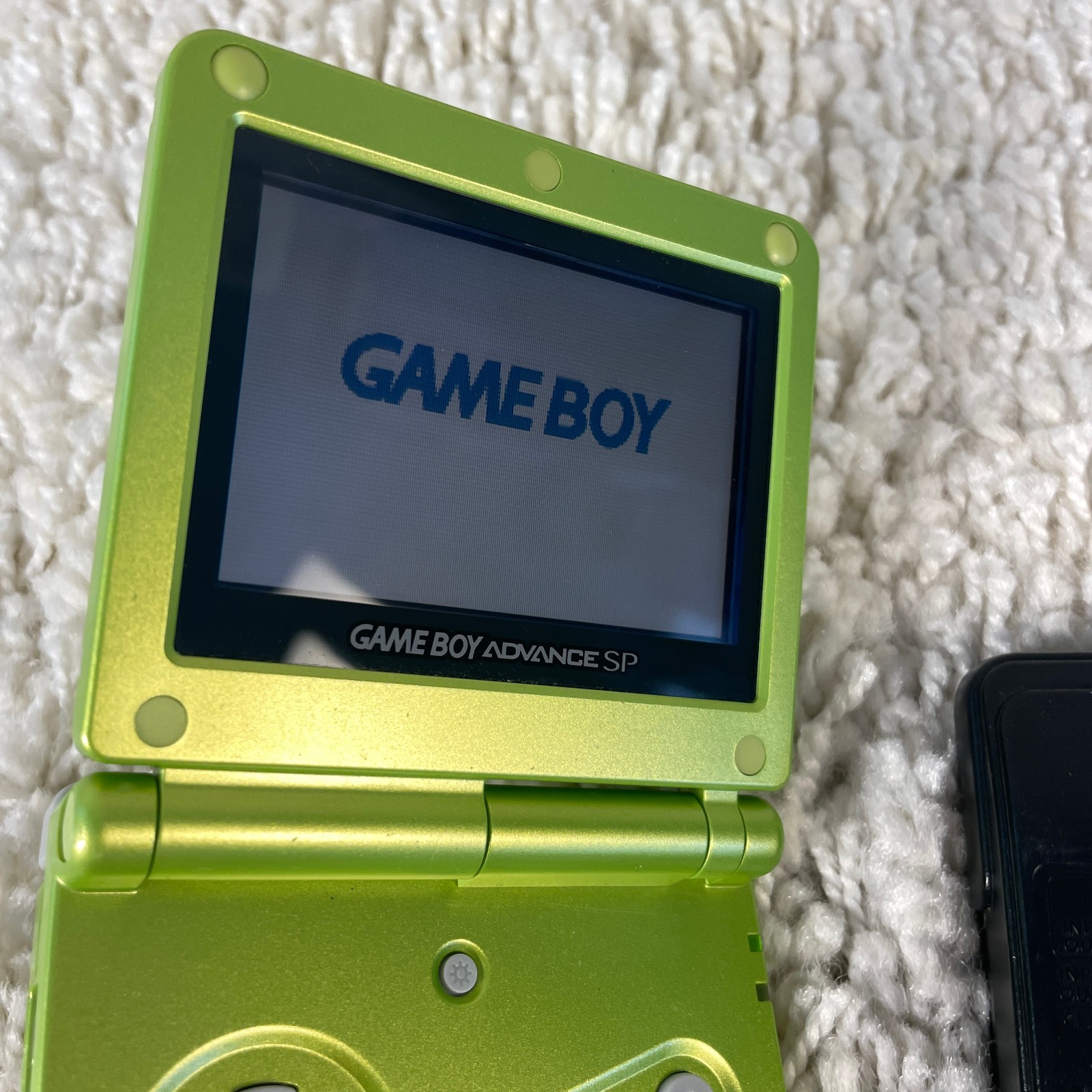 Nintendo Game Boy Advance SP GBA SP Lime Green Handheld System AGS-001 Tested