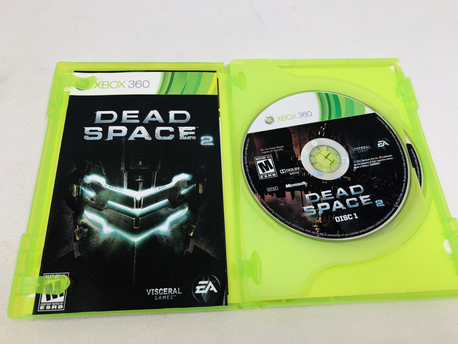 Dead Space 2 (Microsoft Xbox 360, 2011) CIB Tested Cracked Case