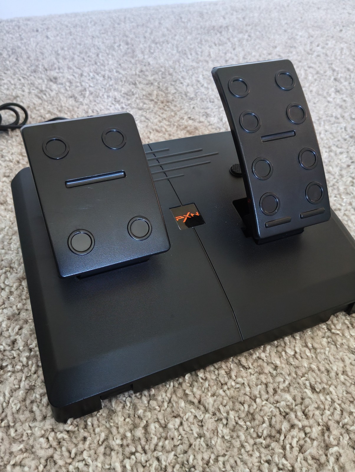 PXN V3 Pro USB Racing Game Controller Wheel With Pedals (Orange)