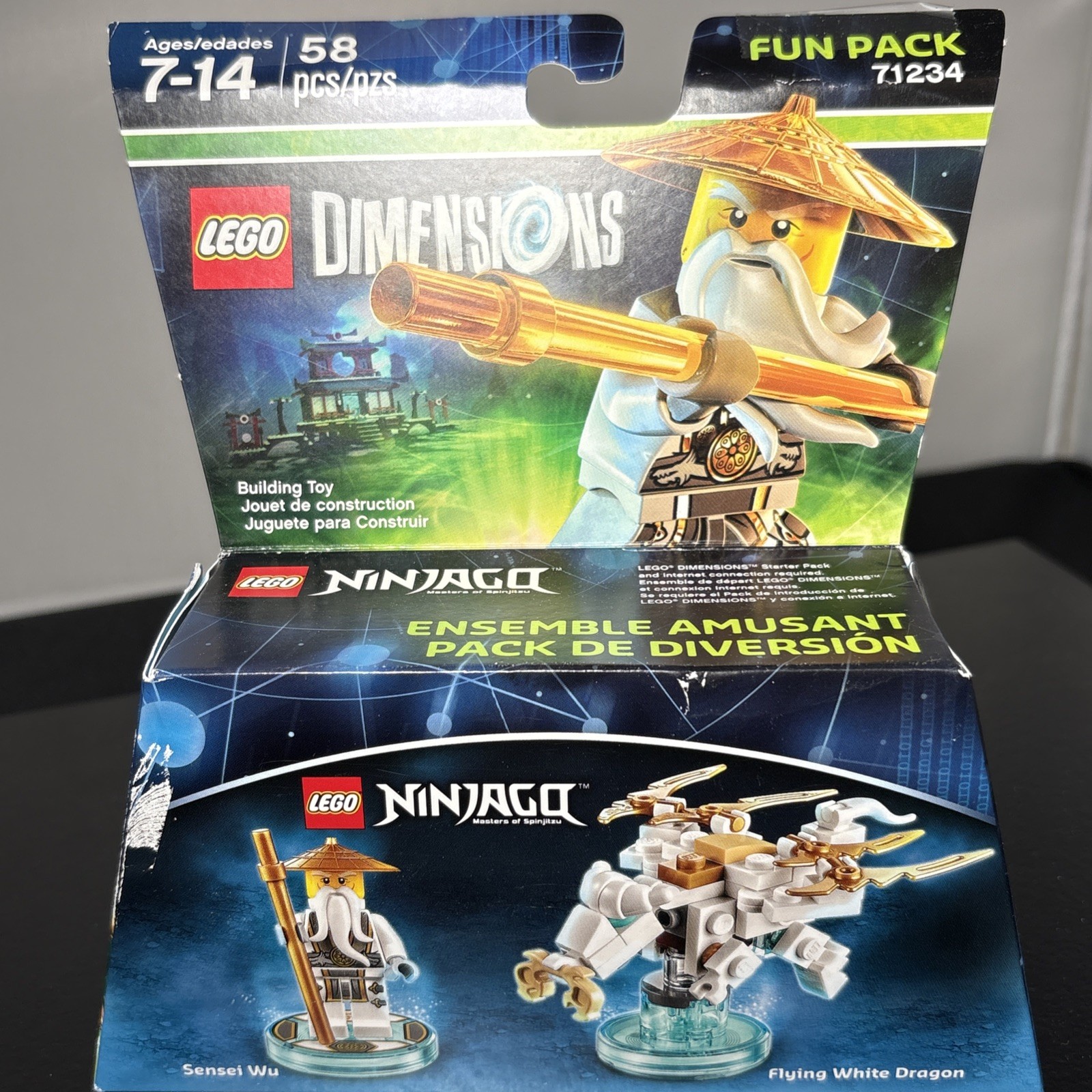 Lego Dimensions: Ninjago Sensei Wu Fun Pack 71234 New in box