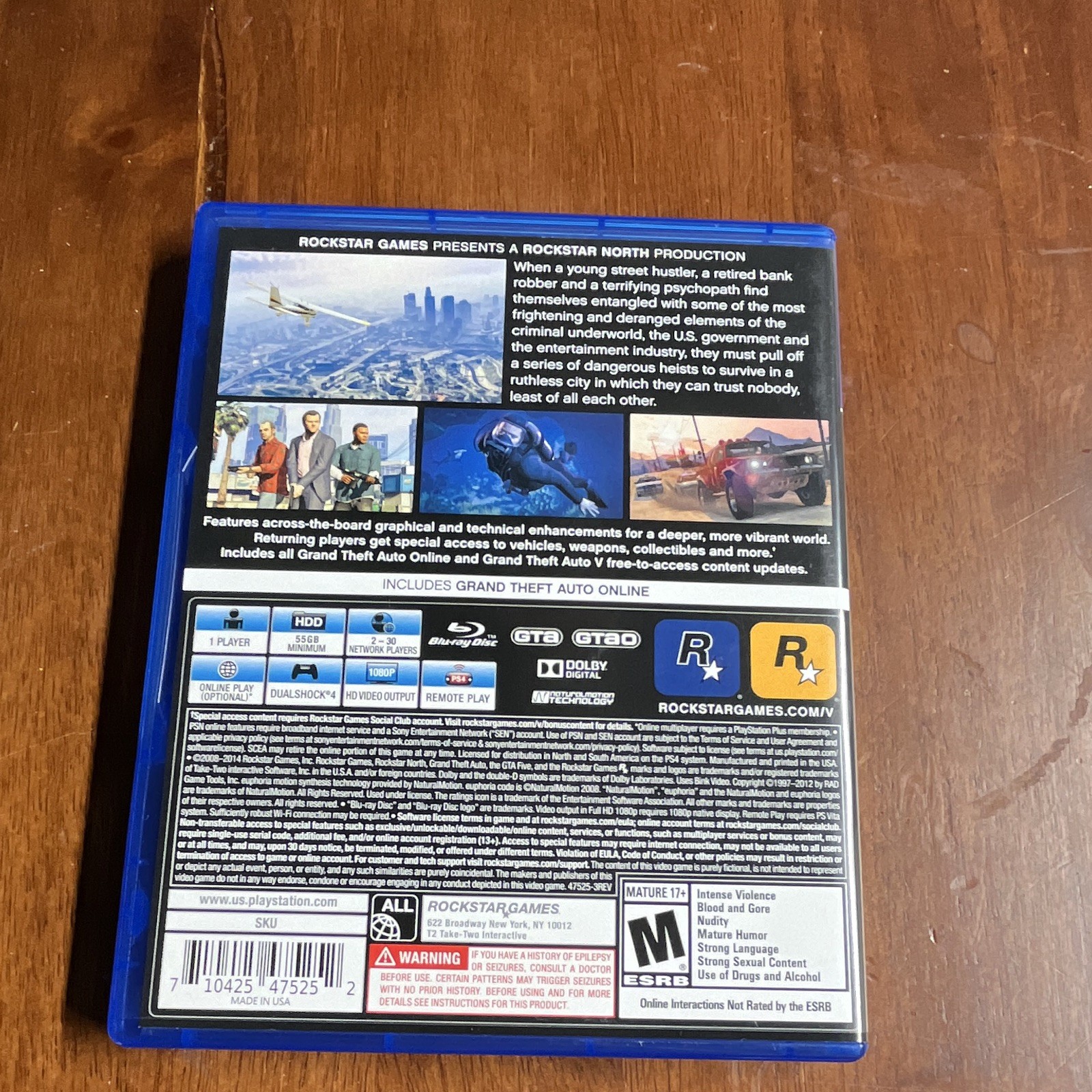 Grand Theft Auto V PS4 CIB including map *Testing pending*
