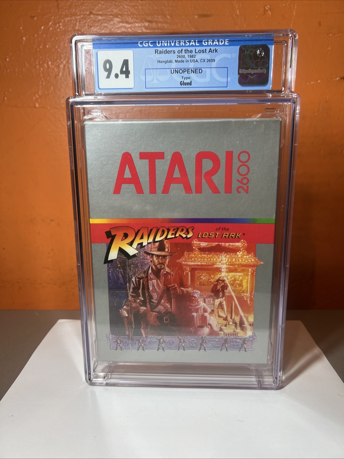 RAIDERS OF THE LOST ARK ATARI 2600 VINTAGE SEALED BRAND NEW WATA GRADED 9.4