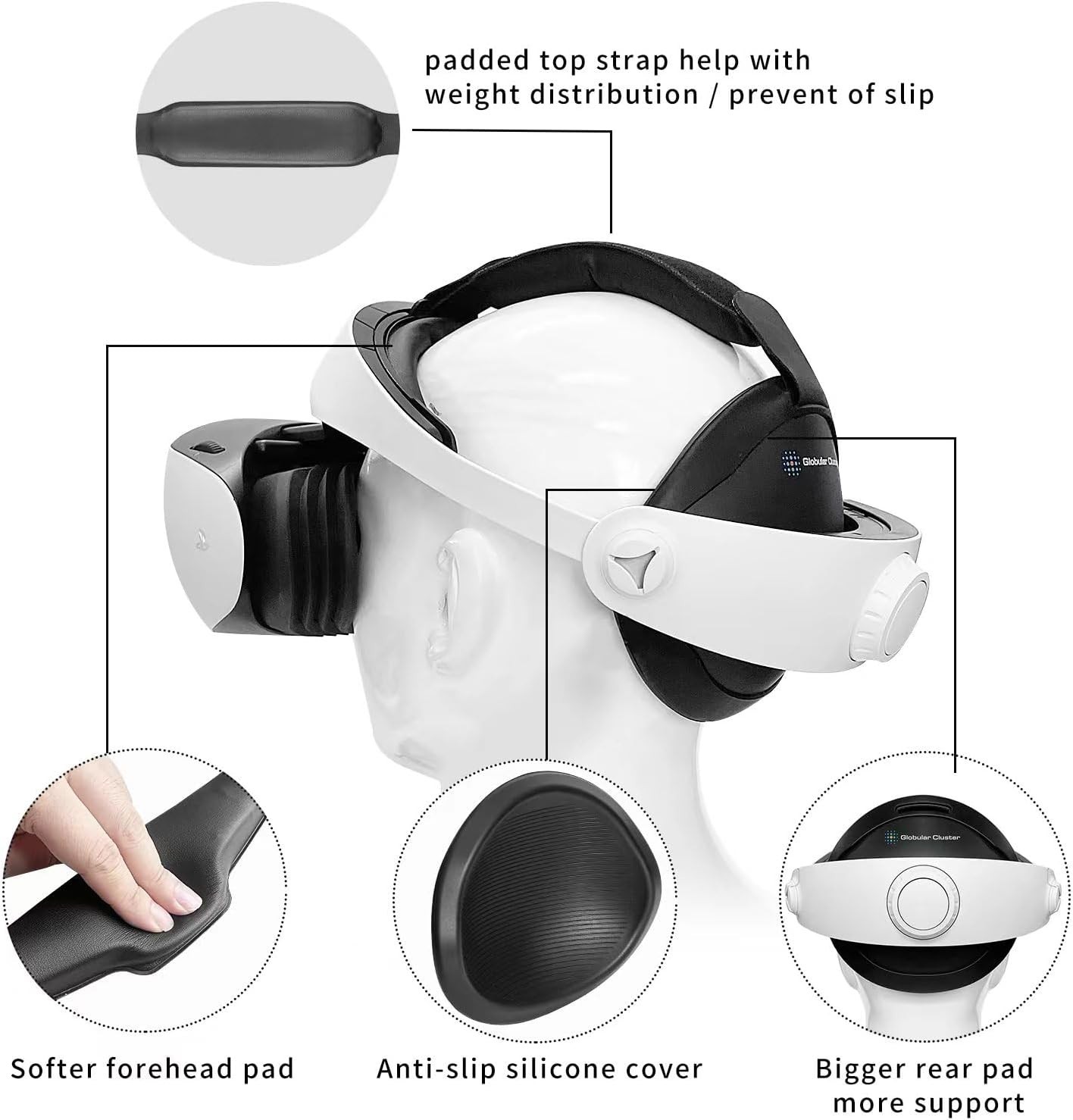 Soft Forehead Pad Kit for PS VR 2 – Comfort Mod-//