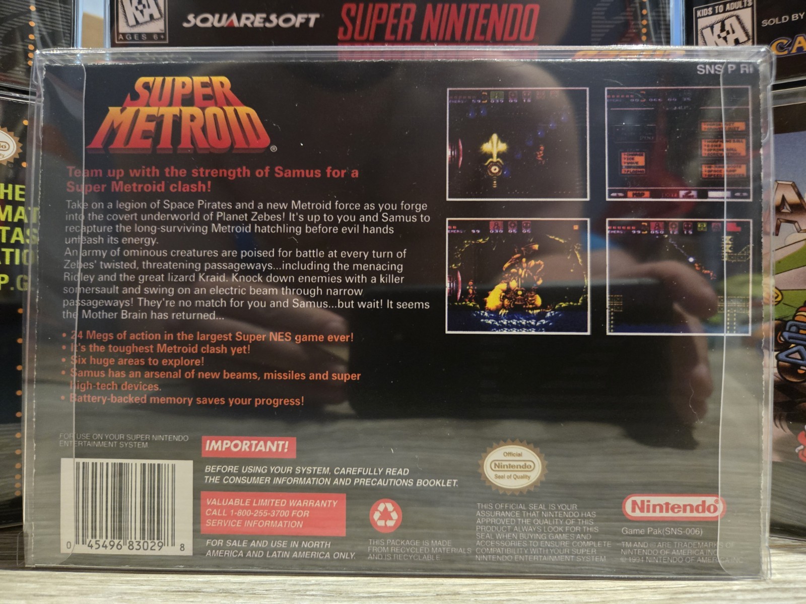 Super Metroid – SNES – Replacement Box READ DESCRIPTION