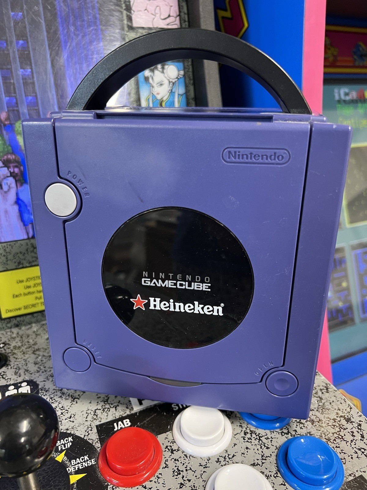 2002 Nintendo Heineken GameCube Indigo Purple Console Limited to 50 Promo