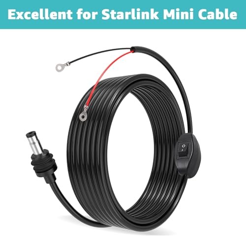 for Starlink Mini O-Ring DC Charging Cable – 16FT Replacement for Starlink